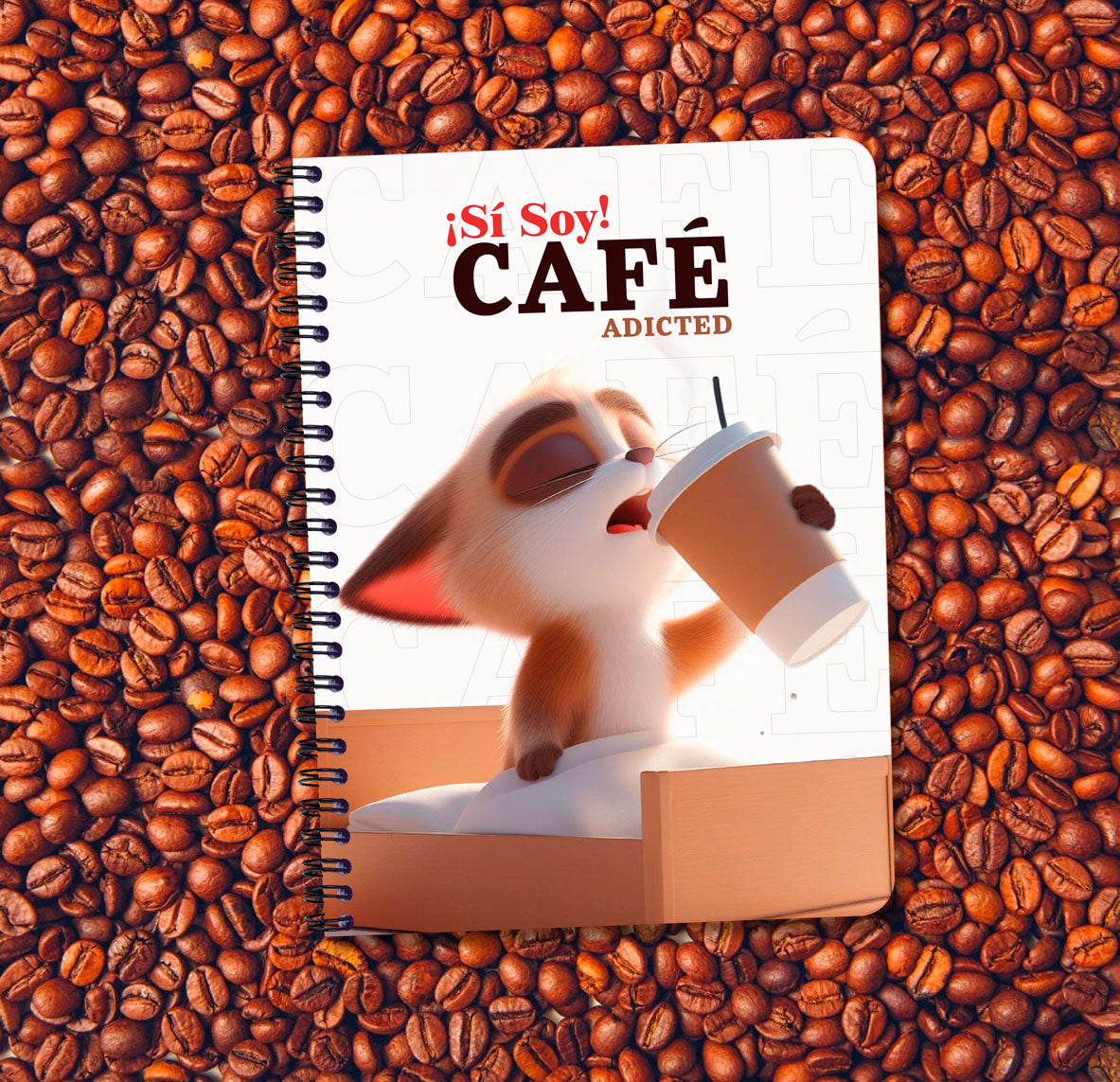 Libreta A5 ¡Sí Soy! CAFÉ ADICTED